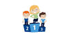 Grafik Siegertreppchen der BIG Family Games