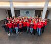 Das Team der BIG trägt rot für die Herzgesundheit von Frauen.