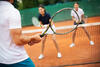 Tennisspieler auf dem Platz