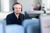 Kollege mit Headset